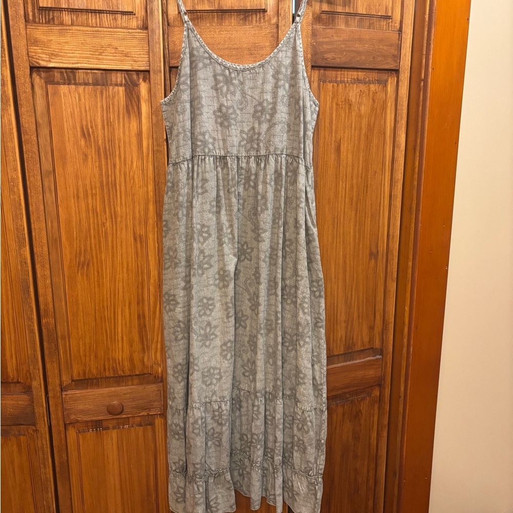 Easel Charcoal Embroidered  Top maxi dress - Picture 3 of 9